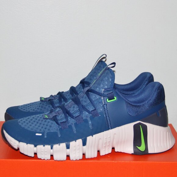 Nike Free Metcon 5 Training Shoes Mens 9 10.5 11.5 Court Blue Green main image 4